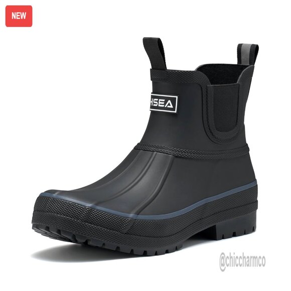 Women's Waterproof Chelsea Rain Boots Non-Slip Outdoor Garden Boots